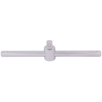 Draper Tools 3/8 Square Drive Satin Chrome Sliding T Bar