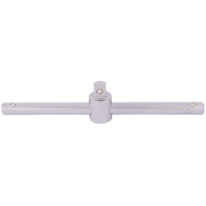 Draper Tools 3/8 Square Drive Satin Chrome Sliding T Bar