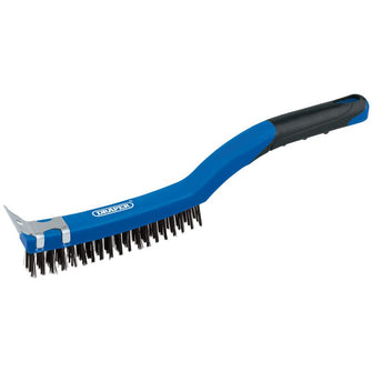 Draper Tools Wire Scratch Brush with Scraper (3 Row)
