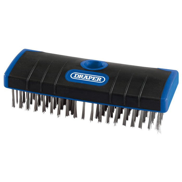 Draper Tools Stainless Steel Bristle Scrub Brush (180mm)