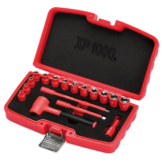 Draper Expert XP1000 VDE 1/4" Metric Socket Set, 17 Pce