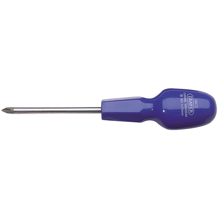 Draper Tools No 1 x 75mm Cross Slot Cabinet Pattern Screwdriver