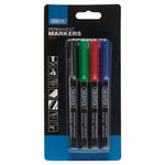 Draper Marker Pens - Multicoloured, 4pk