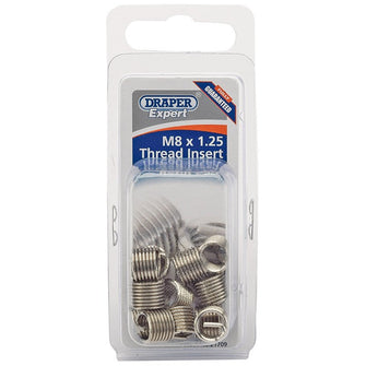 Draper Tools Expert M8 x 1.25 Metric Thread Insert Refill Pack (12)