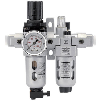 Draper Tools Expert 1/4 BSP Combined Filter/Regulator/Lubricator Unit (FRL)