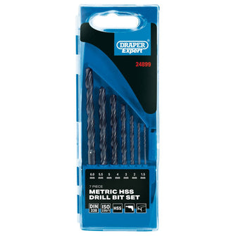 Draper Expert Metric HSS Drill Set, 7 Pce