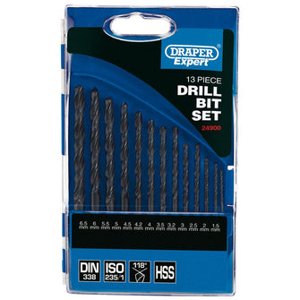 Draper Expert Metric HSS Drill Set, 13 Pce