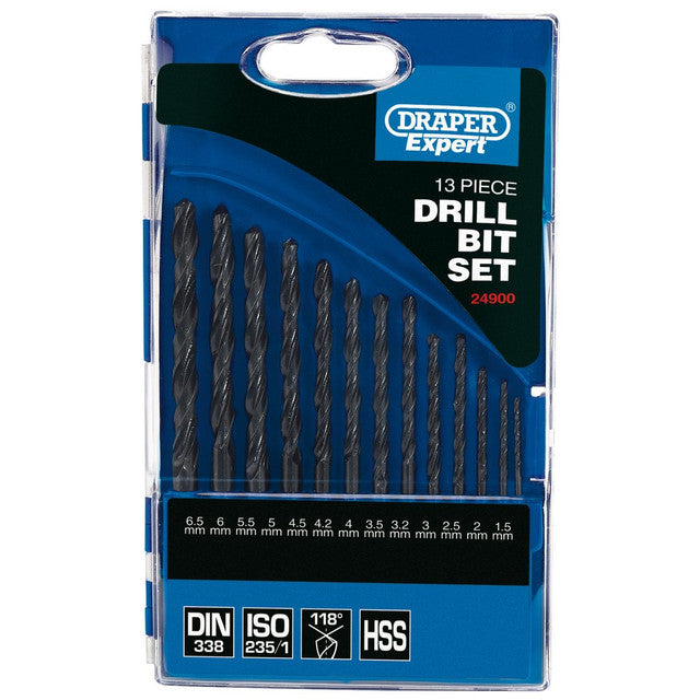 Draper Expert Metric HSS Drill Set, 13 Pce