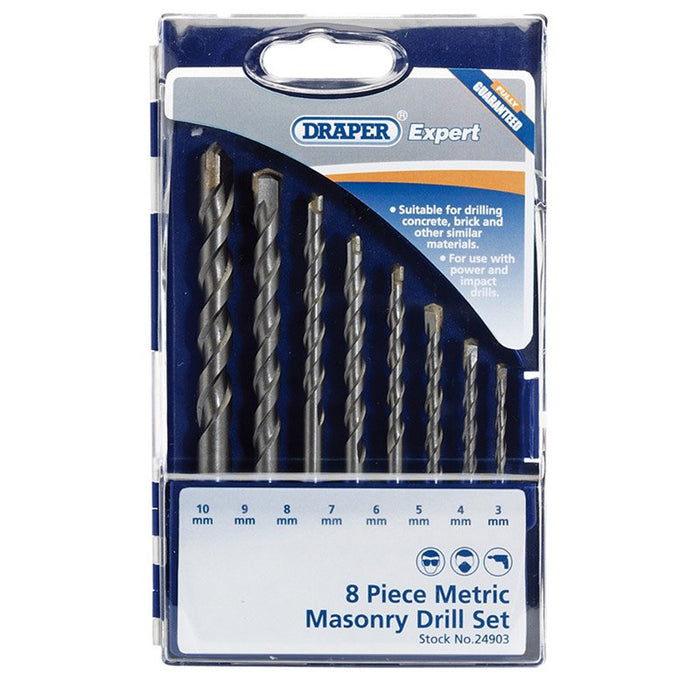 Draper Tools Metric Masonry Drill Set (8 Piece)