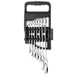 Draper Tools Hi-Torq® Metric Flexible Head Ratcheting Combination Spanner Set, 7 Pce