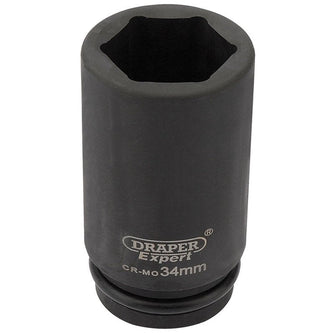 Draper Tools Expert 34mm 3/4 Square Drive Hi-Torq® 6 Point Deep Impact Socket