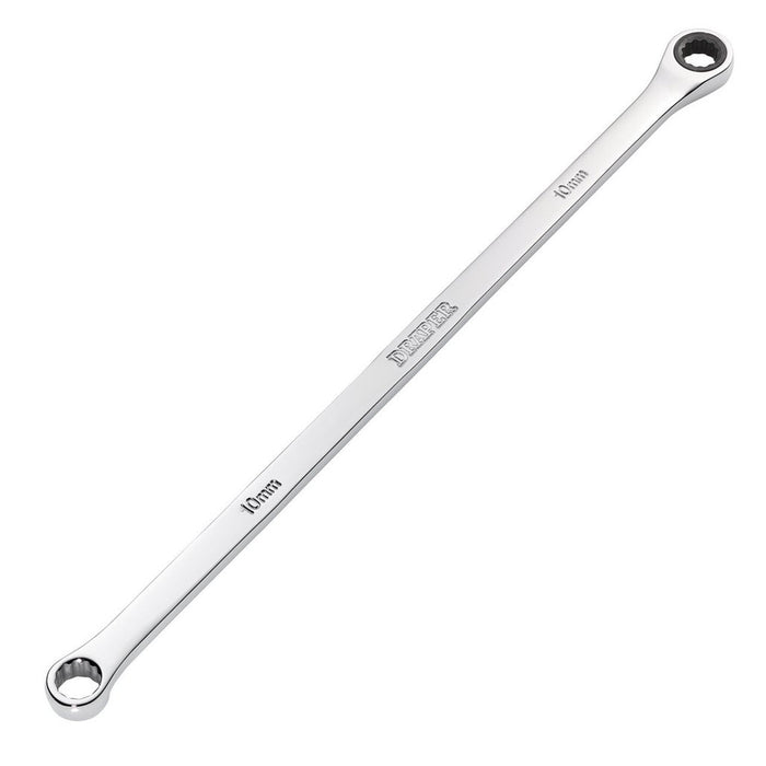 Draper HI-TORQ® Metric Extra-Long Double Ring Ratchet Spanner 10mm