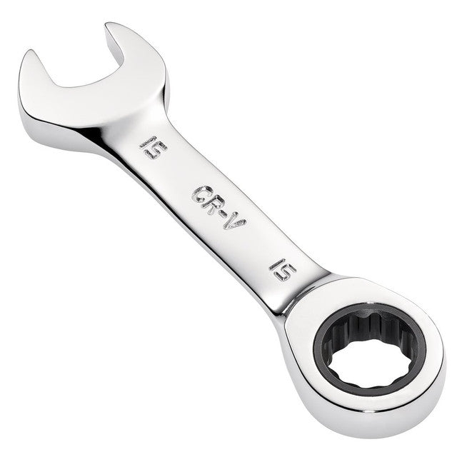 Draper Hi-Torq Metric Stubby Ratchet Combination Spanner 15mm