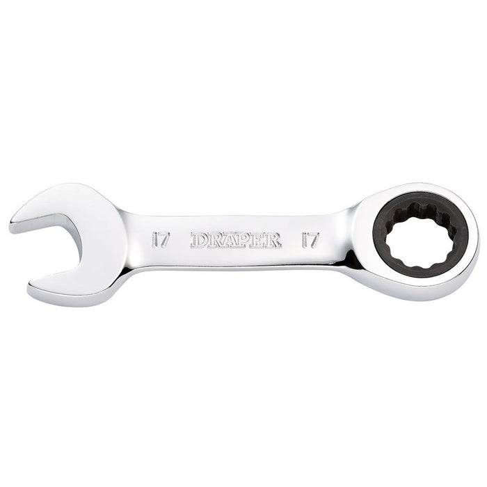Draper Hi-Torq Metric Stubby Ratchet Combination Spanner 17mm