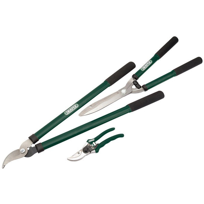 Draper Tools Lopper, Shears and Secateur Set (3 Piece)