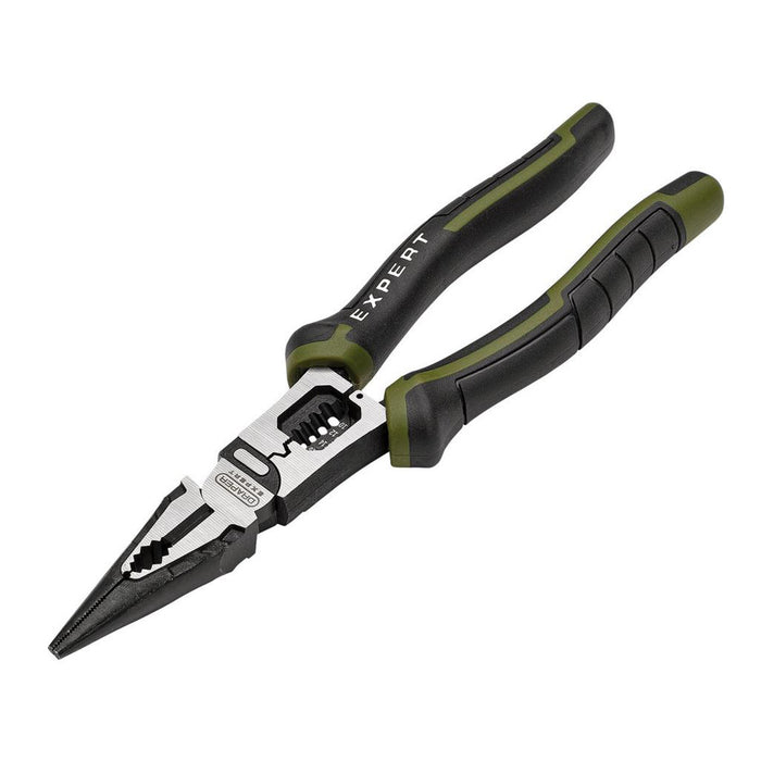 Draper Expert Long Nose Pliers with Wire Stripper 200mm