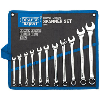 Draper Tools Metric Combination Spanner Set (11 Piece)