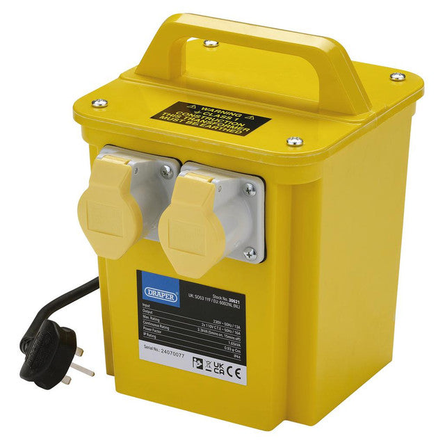 Draper 110V Portable Transformer 3.3kVA 30621