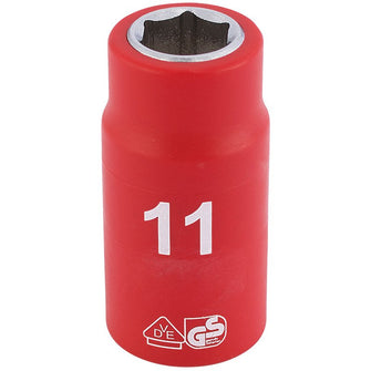 Draper Tools 3/8 Sq. Dr. Fully Insulated VDE Socket (11mm)