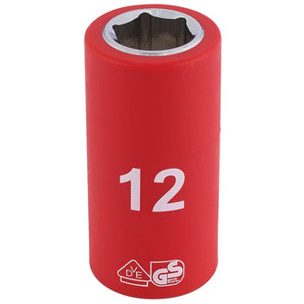 Draper Tools 3/8 Sq. Dr. Fully Insulated VDE Socket (12mm)