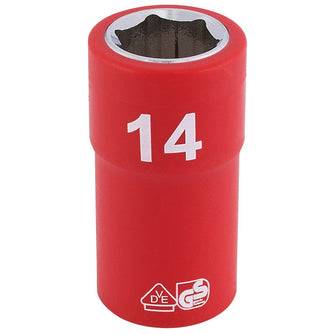 Draper Tools 3/8 Sq. Dr. Fully Insulated VDE Socket (14mm)