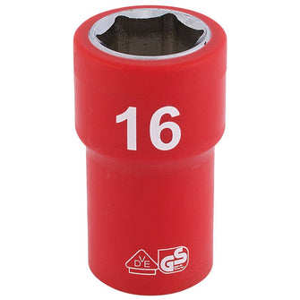 Draper Tools 3/8 Sq. Dr. Fully Insulated VDE Socket (16mm)