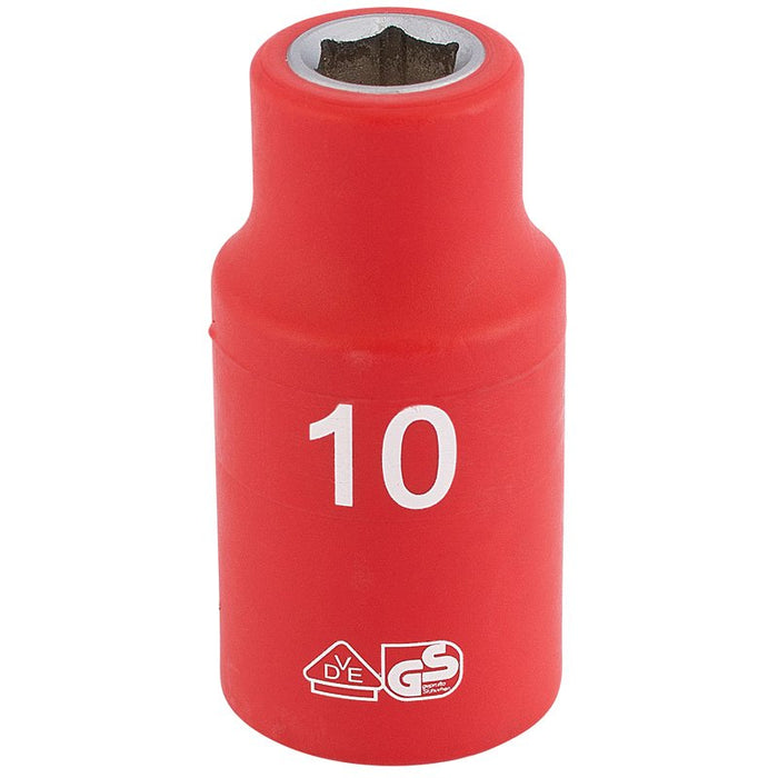 Draper Tools 1/2 Sq. Dr. Fully Insulated VDE Socket (10mm)