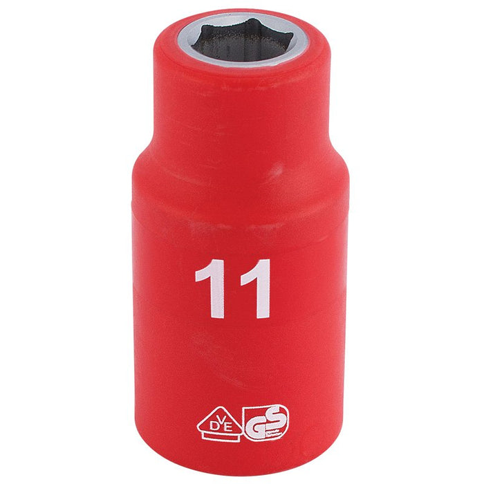 Draper Tools 1/2 Sq. Dr. Fully Insulated VDE Socket (11mm)