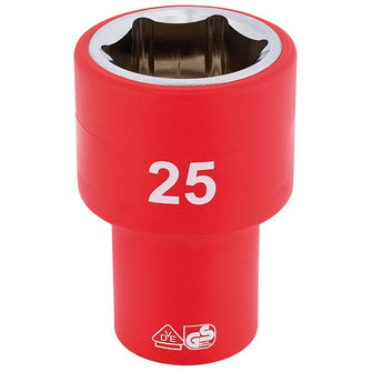 Draper Tools 1/2 Sq. Dr. Fully Insulated VDE Socket (25mm)