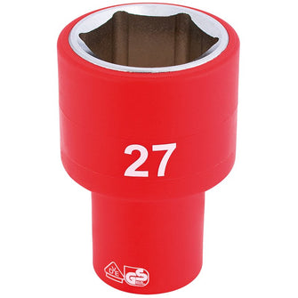 Draper Tools 1/2 Sq. Dr. Fully Insulated VDE Socket (27mm)