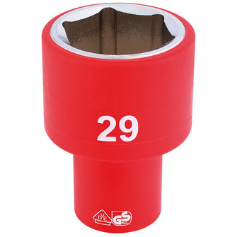 Draper Tools 1/2 Sq. Dr. Fully Insulated VDE Socket (29mm)