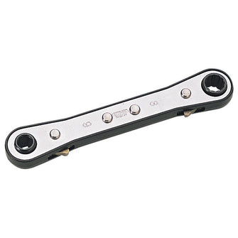Draper Tools Ratcheting Ring Spanner (6mm x 8mm)