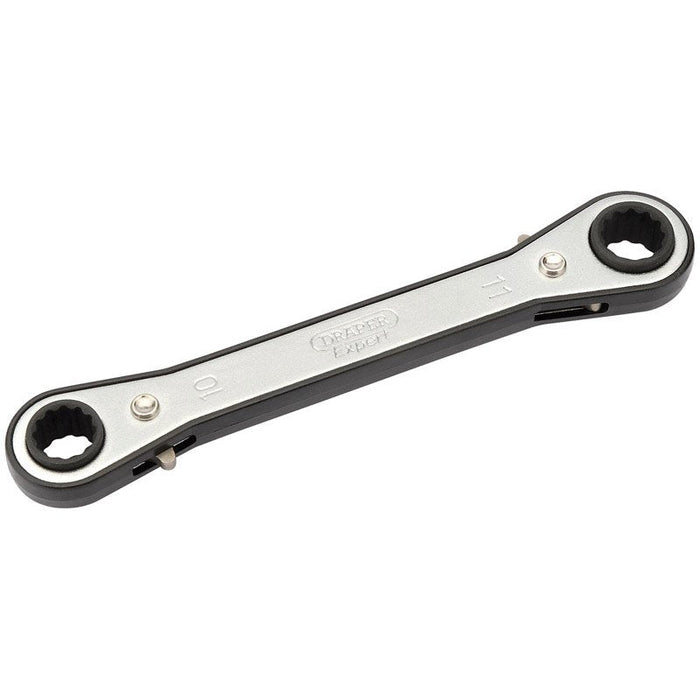 Draper Tools Ratcheting Ring Spanner (10mm x 11mm)