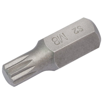 Draper Expert Spline 10mm Insert Bit for Mechanics Bit Sets M8 x 30mm 33341