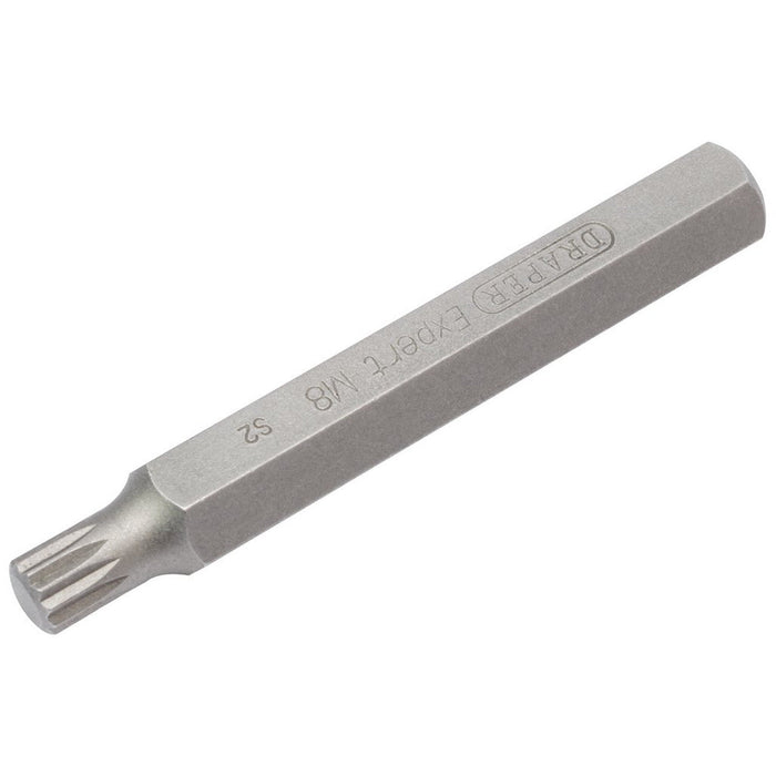 Draper Expert Spline 10mm Insert Bit for Mechanics Bit Sets M8 x 75mm 33346