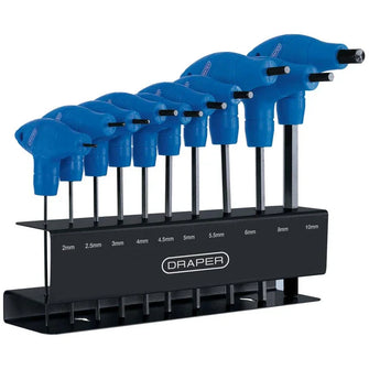 Draper Tools Metric T-Handle Hexagon Key Set (10 Piece)