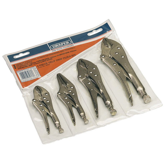Draper Tools Self Grip Pliers Set (4 Piece)