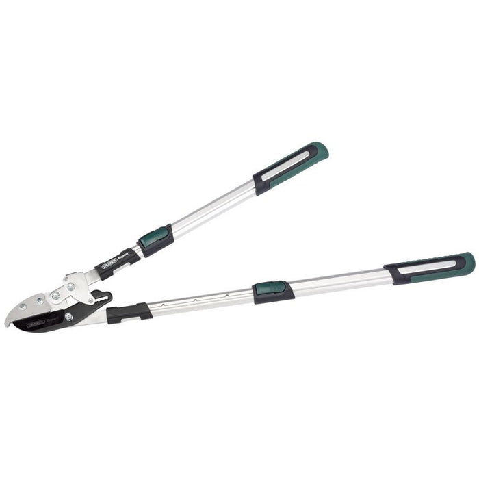 Draper Tools Telescopic Soft Grip Anvil Ratchet Action Loppers with Aluminium Handles