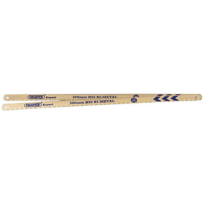 Draper Tools Expert 2 x 300mm 32tpi Bi-Metal Hacksaw Blades