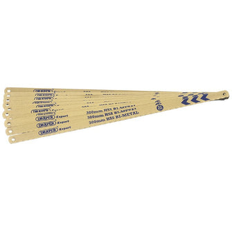 Draper Tools Expert 10 x 300mm 18tpi Bi-Metal Hacksaw Blades
