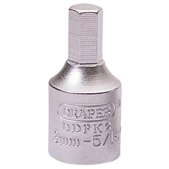 Draper Tools 8mm Hexagon-5/16 3/8 Square Drive Drain Plug Key
