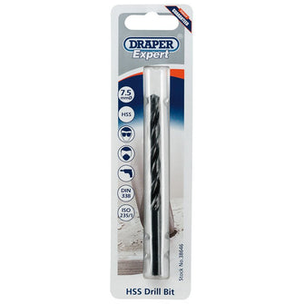 Draper Tools Expert 7.5mm HSS Drill