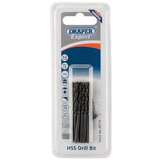 Draper Tools Expert 3.0mm HSS Drills Card Of 10
