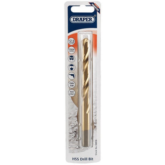 Draper Tools 12.5mm HSS Titanium Drill Bit