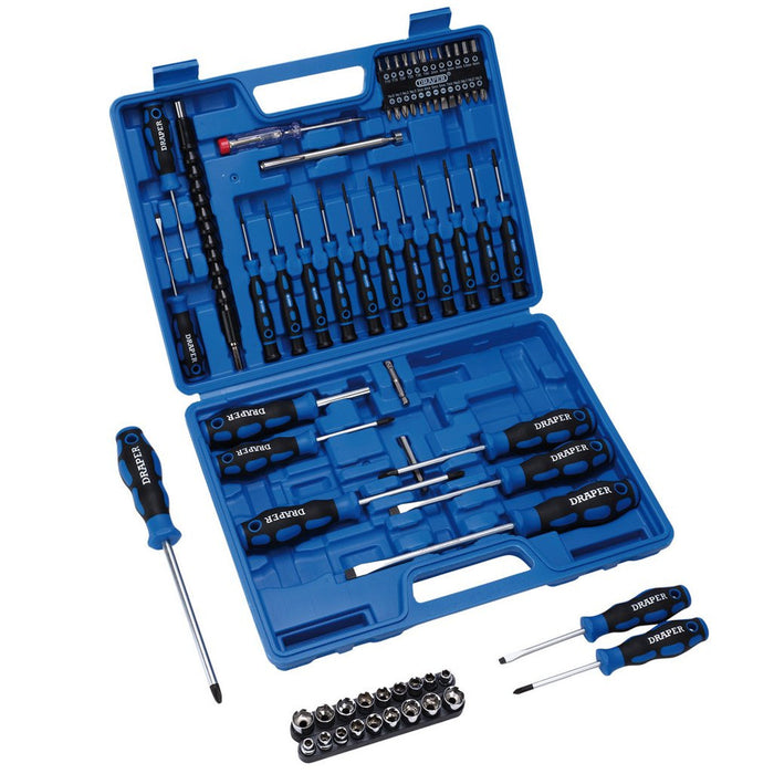 Draper Tools Screwdriver, Socket and Bit Set (70 Piece)