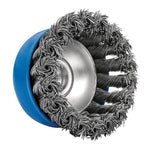 Draper Tools Steel Twist-Knot Wire Cup Brush 75mm M14