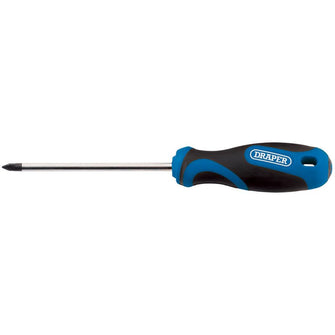 Draper Tools No.1 x 75mm Cross Slot Screwdriver with Soft Grip Handles
