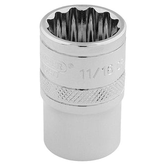 Draper Tools 3/8 Square Drive Hi-Torq® 12 Point Socket (11/16)