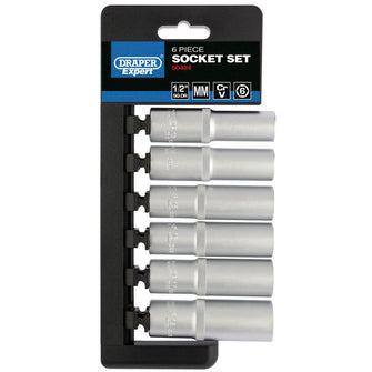 Draper Tools 1/2 Sq. Dr. Metric Deep Socket Set (6 Piece)
