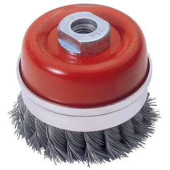 Draper Tools Expert 80mm x M14 Twist Knot Wire Cup Brush